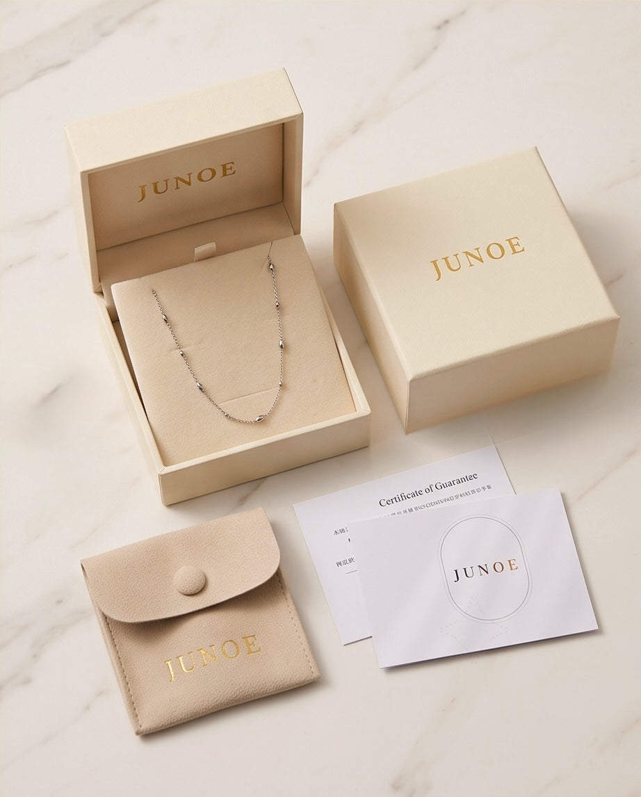 Pt Mirror & Petal Sleek Necklace
