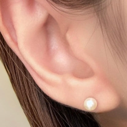 Pearl Stud pierce／ホワイト,ダーク