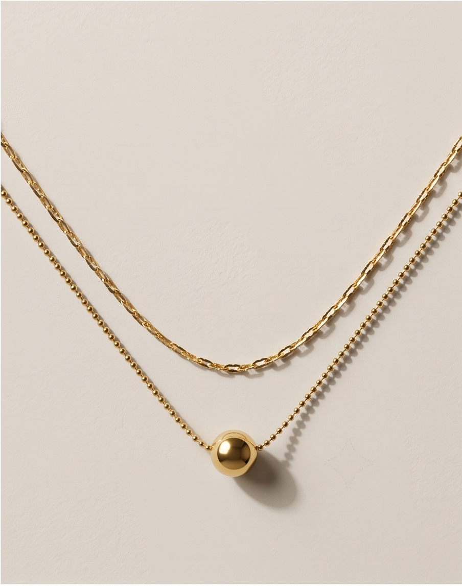 Layer Ball Necklace