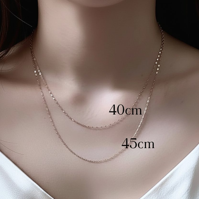 【再再入荷】K18 Fantasia Petal Slide Chain 〜45cm