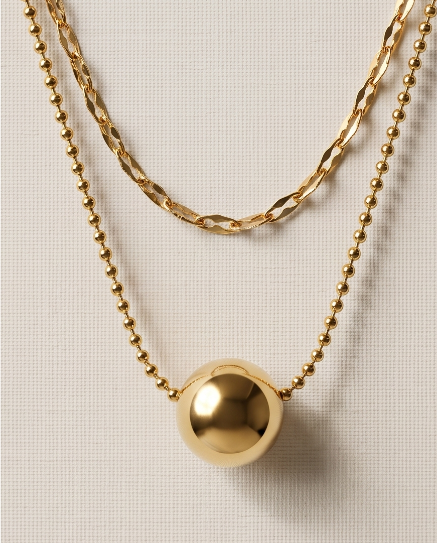 Layer Ball Necklace