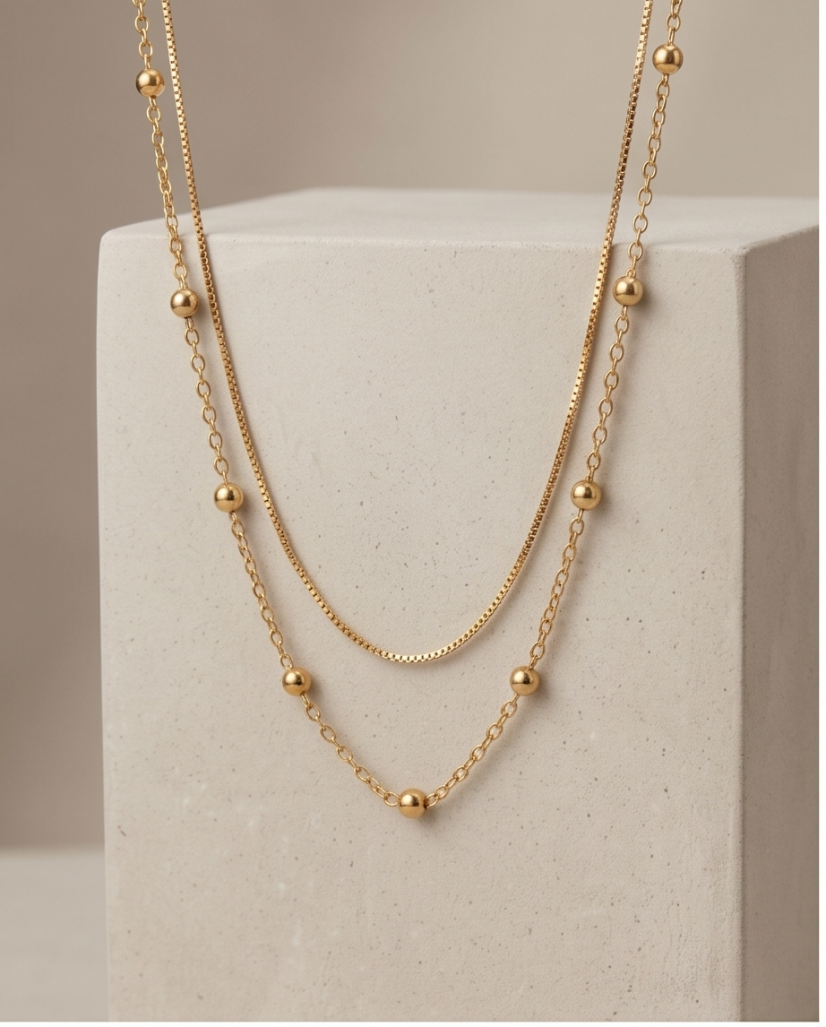 2点Set Ball Station&Necklace