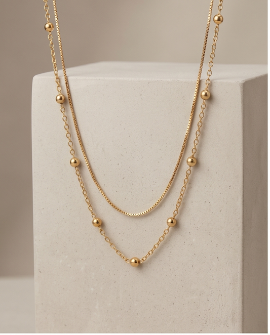 Ball Station Chain Necklace単品