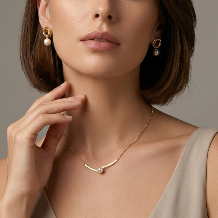 Balance Perl necklace 単品