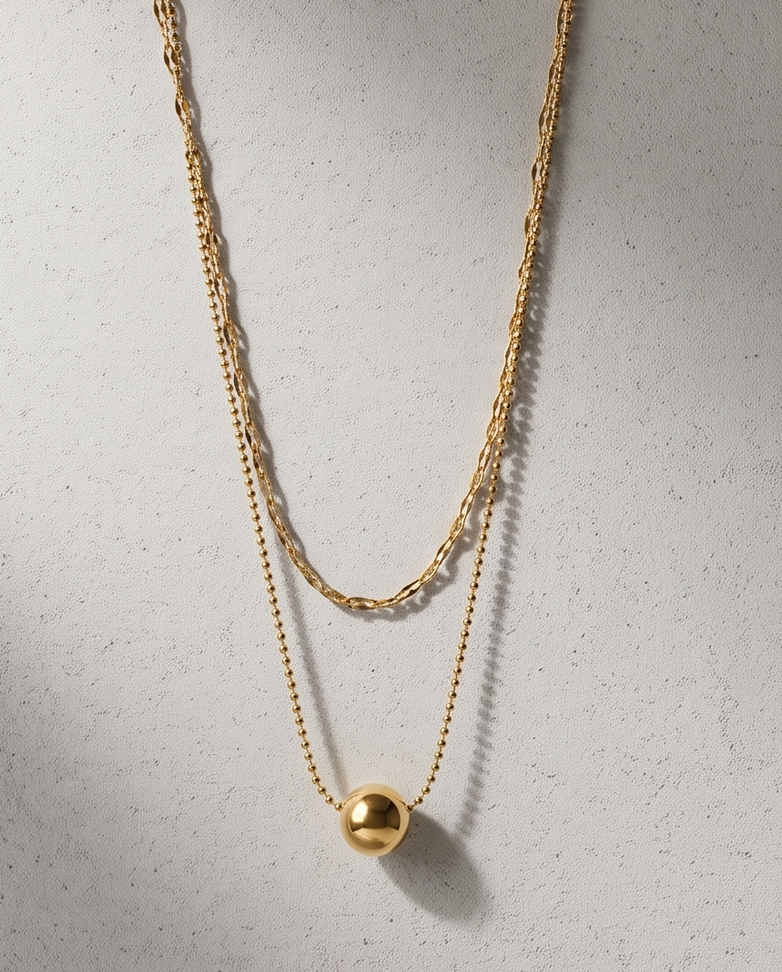 Layer Ball Necklace