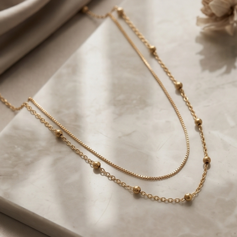 2点Set Ball Station&Necklace