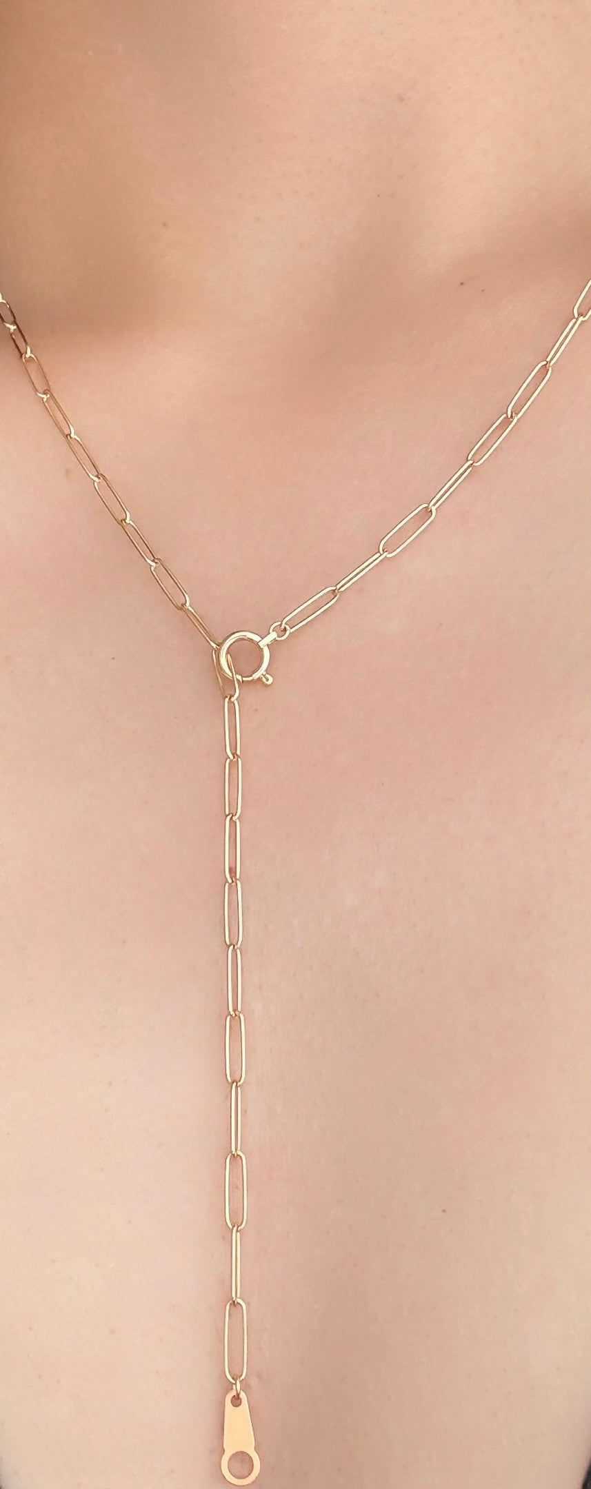 【Special price!】K18 Paperclip Chain Necklace
