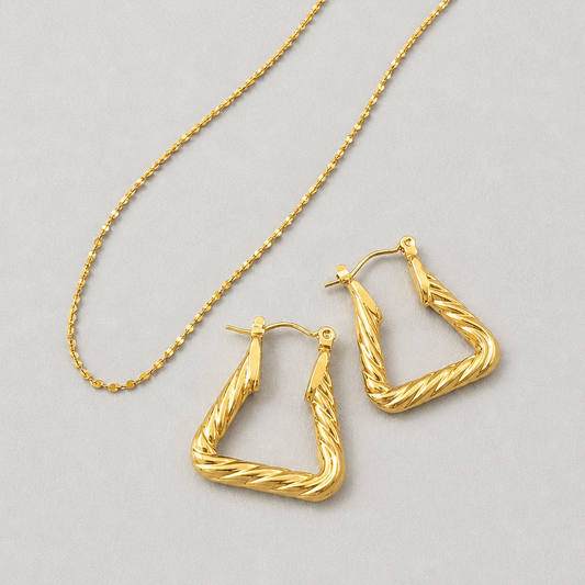 2点Set:Triangle twift PE&45cm éclair chain NC