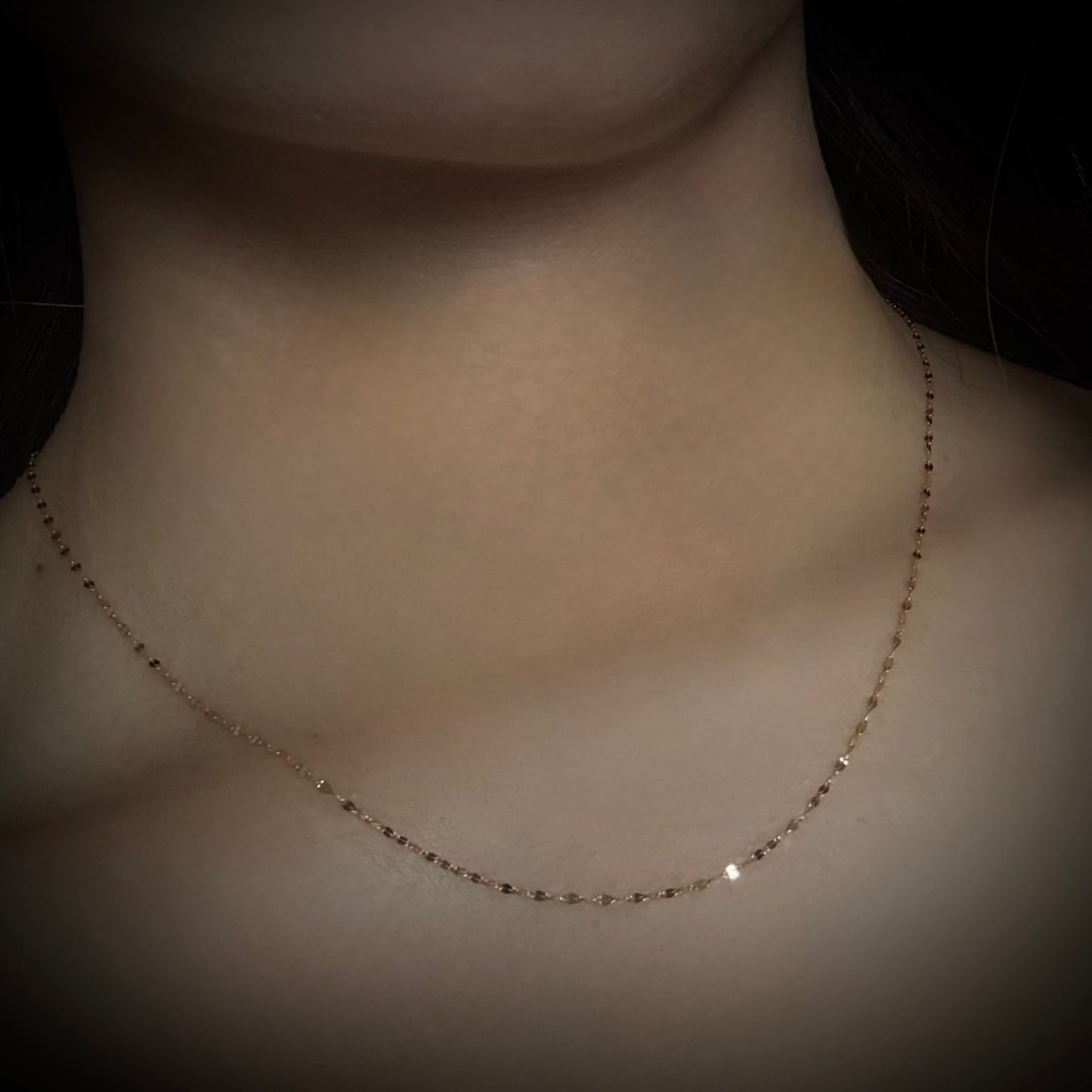 【再再入荷】K18 Fantasia Petal Slide Chain 〜45cm