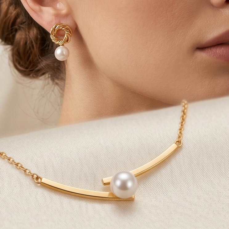 Balance Perl necklace 単品