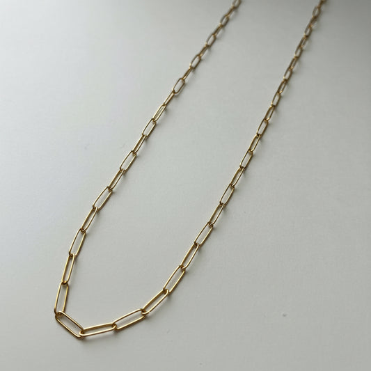 【Special price!】K18 Paperclip Chain Necklace