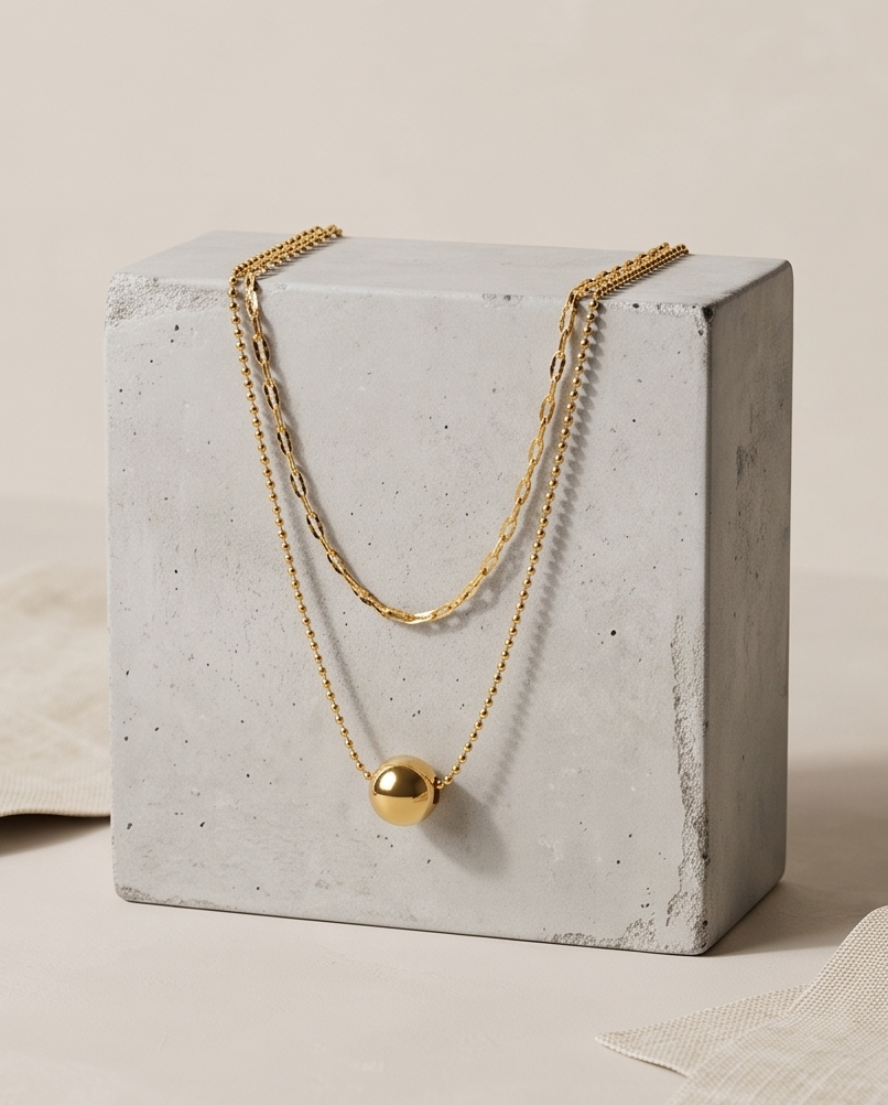 Layer Ball Necklace