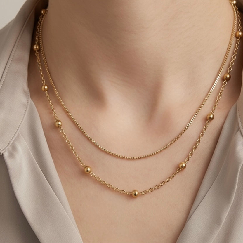 2点Set Ball Station&Necklace